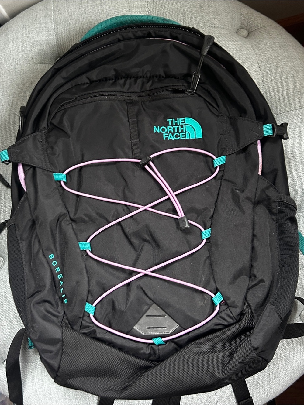 The North Face Borealis Backpack NF00CHK3 Black Teal Purple FlexVent